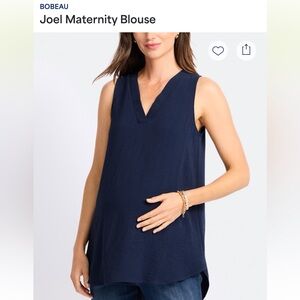 Like New Bobeau Joel Sleeveless V-Neck Maternity Tunic